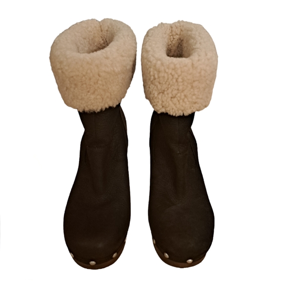 UGG Carnegie Studded Leather Shearling Boots - Picture 4 of 13